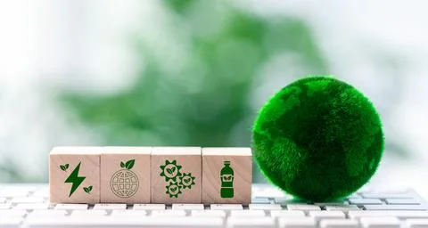 New technology in biodegradable plastic is being developed against backgrou.. Stock Photos