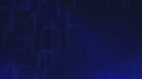 New technology blue binary code abstract background 4k Stock Footage 56633254