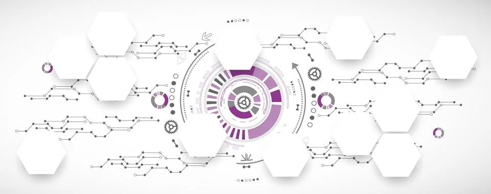 New technology business background Stock Illustration