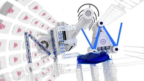 New - Technology CG render Stock Illustration