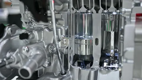 New technology of electric vehicle engine Stock Footage 135616143