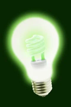 New technology energy saving electric bulb Stock Illustration
