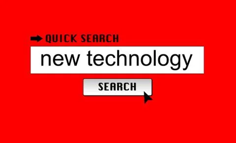 New Technology Search Foto stock