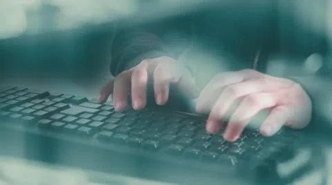 New technology work conception, abstract background Stock Footage 64805702