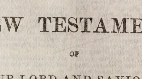 New Testament of the Bible 스톡 동영상 10799026