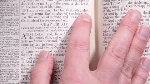New Testament Revelation Scripture End Times Stock-Footage 293607726