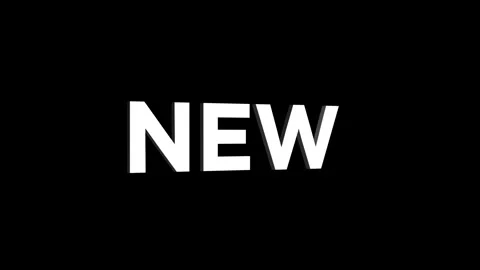 New text 3D word rotation animation video effect for trailer title Stock-Footage 313715839