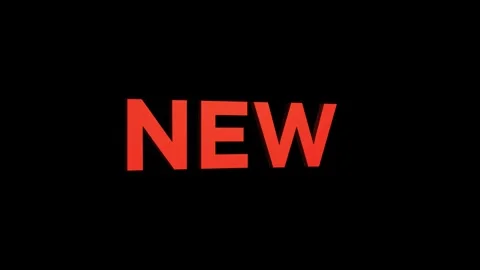 New text 3D word rotation animation video effect for trailer title Stock Footage 313715850