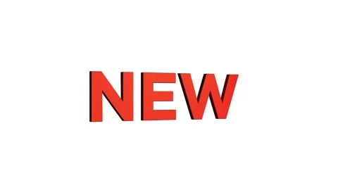 New text 3D word rotation animation video effect for trailer title Stock Footage 313715851
