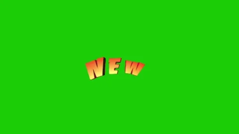 New text animation on green screen background Stock Footage 334417868