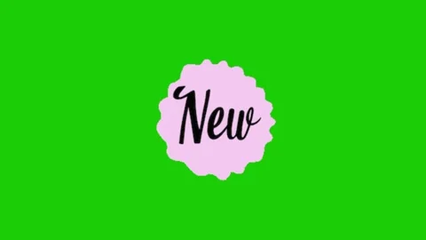 New text animation on green screen background 库存影片 334417877