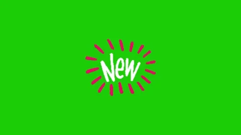 New text animation on green screen background Vidéo 334417891