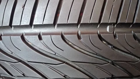 New Tire Close up Detail Stock Footage 342329587
