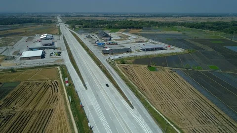 New toll road in Java Island, Indonesia footage Stock Footage 115985341