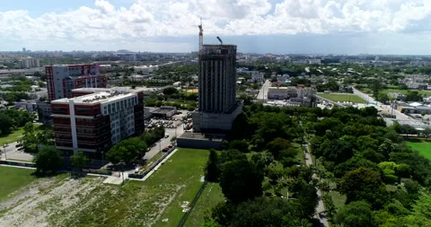 New tower being constructed in Miami Video stock 231818963