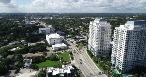 New tower blocks in Miami Stock Footage 231819259