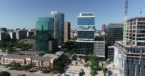 New tower construction in downtown Dallas Stock Footage 201391053