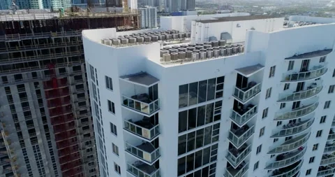 New tower in Edgewater Stock Footage 149603147