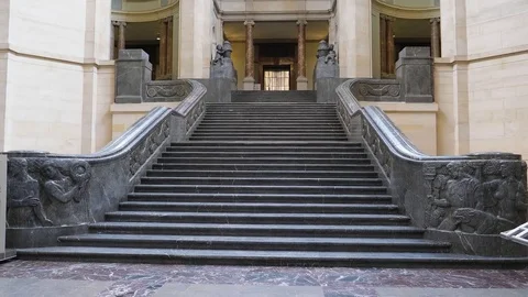New town hall of Hannover, called Neues Rathaus Stock Footage