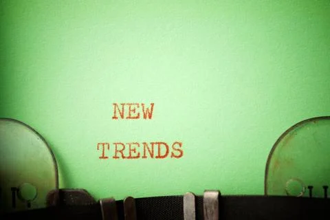 New trends phrase Stock Photos