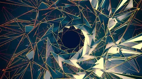 New Triangle - 1 - Fade Video stock 8847014