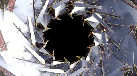 New Triangle - 1 - Move and Rotate Video stock 8846995