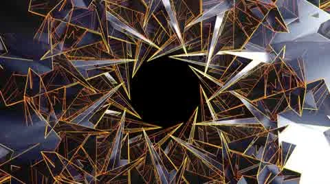 New Triangle - 2 - Move and Rotate Video stock 8848297