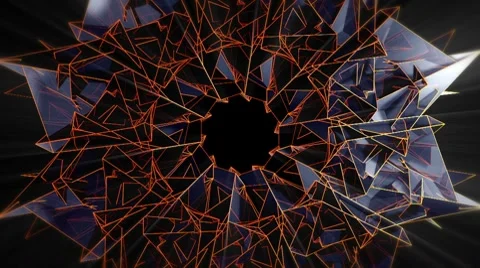 New Triangle - 2 - Move Inside - 2 Stock Footage 8848486