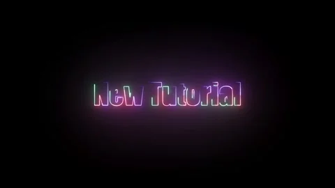 New Tutorial Text Animation Stock Footage 324802662