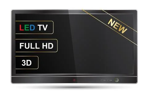 New TV description Stock Illustration