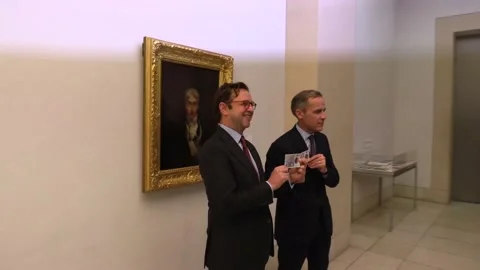 New twenty pound note featuring JMW Turner unveiled Stock Footage 148592021