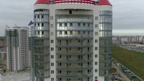 New under construction high rise building Stock-Footage 93582637
