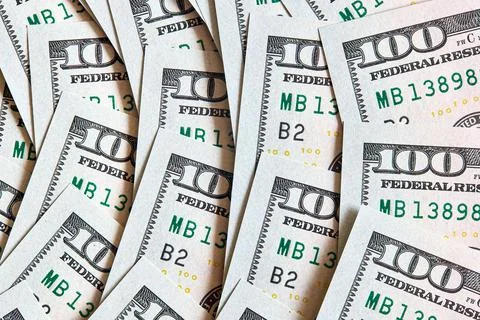 New United State Dollar USD 2009 Series Close Up Background spiral helix volute Foto stock