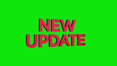 New update 3d text word animation with vertically rotating motion video Stock Footage 313832251