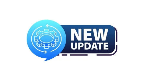 New update animated icon with white and green screen background Stock-Footage 315070888