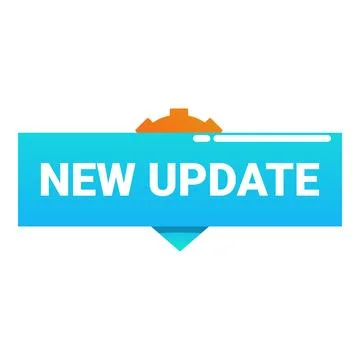 New update button showing latest software version available Ilustración de archivo