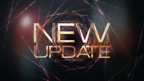 NEW UPDATE cinematic title background with abstract digital Sci-Fi Stock Footage 159053266