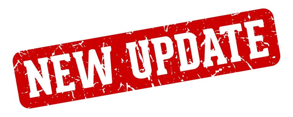 New update rectangular sign. new update stamp Illustrazione stock