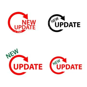 New update sign Stockillustratie