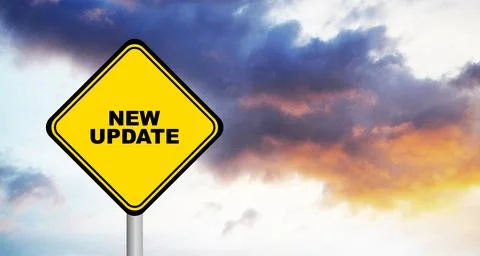 New update sign Stock Photos