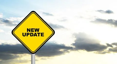 New update sign Stock Photos