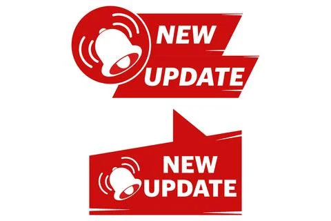 New updated vector icon set, Round Label with New Update Text. イラスト素材