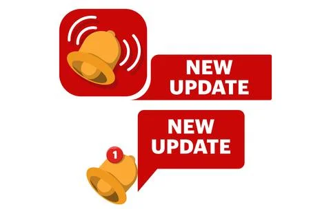 New updated vector icon set, Round Label with New Update Text. イラスト素材