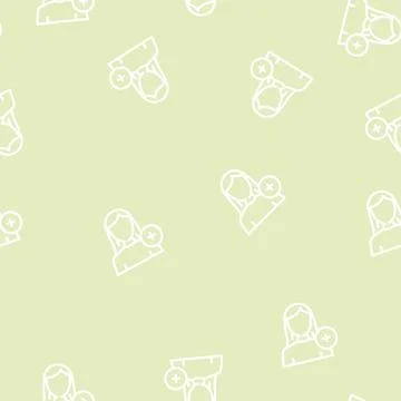 New usel female line vector seamless pattern イラスト素材