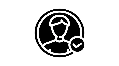 New user registration glyph icon animation Stock Footage 227120239