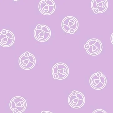 New user registration line vector seamless pattern イラスト素材