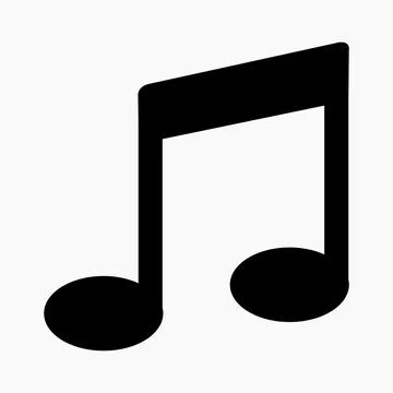 	New Vector Music note isolated minimal single flat linear icon 스톡 일러스트