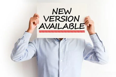 New version available or update concept Fotos Stock