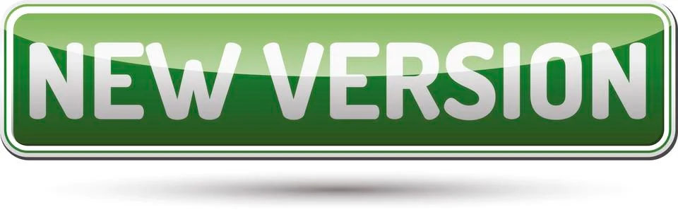 New Version Button Stock Illustration