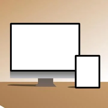 New version metal modern premium electronic devices laptop computer Stock-Illustration